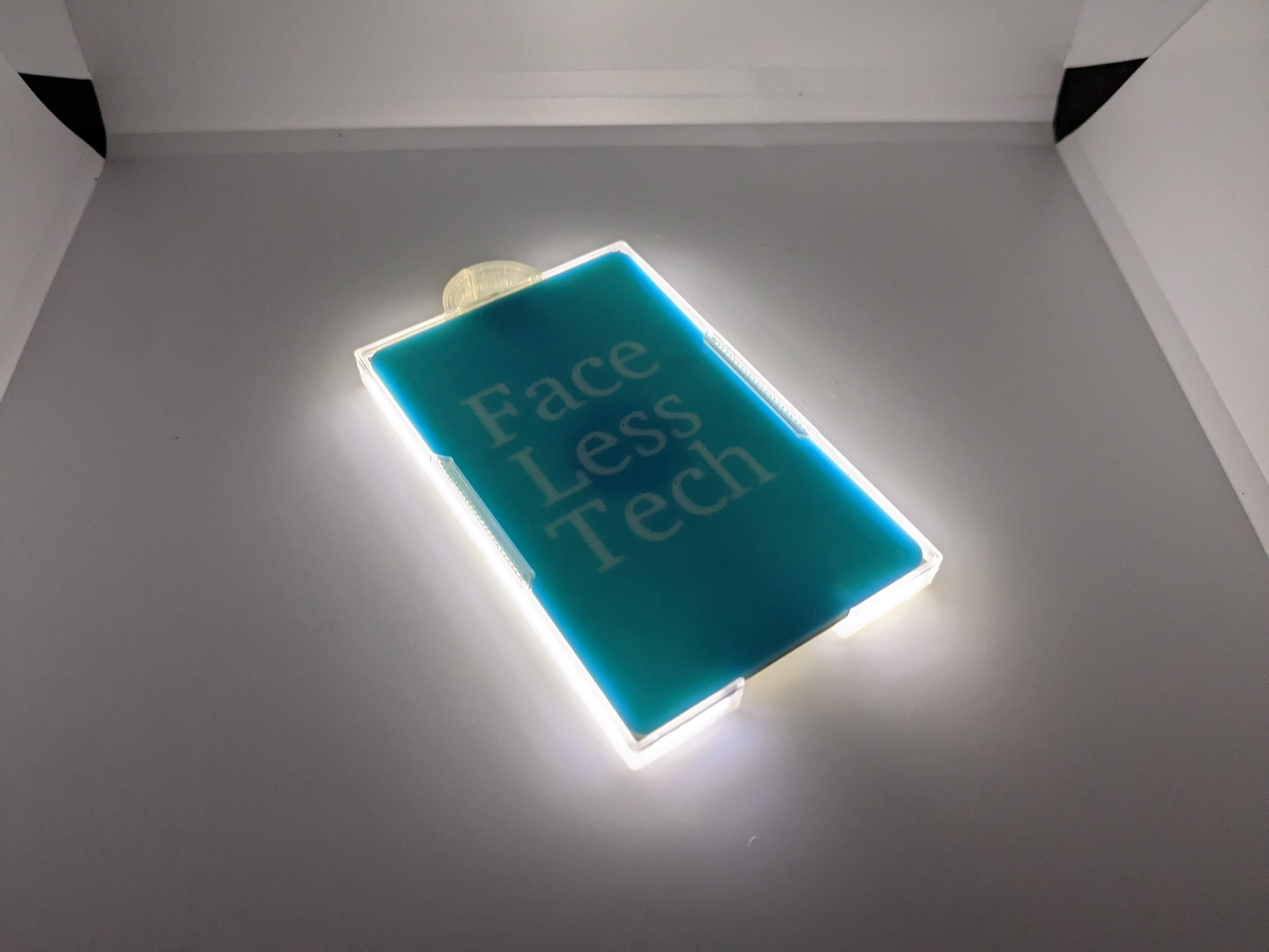 LED ID badge holder – Facelesstech